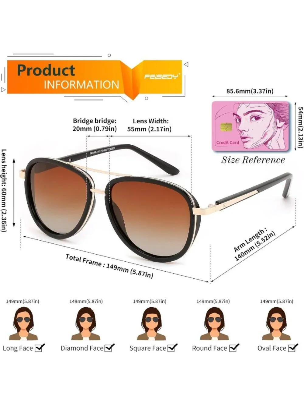 Retro Polarized Aviator Sunglasses for Women & Men | Vintage Shades | UV400